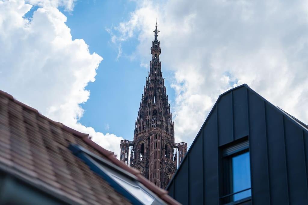 Le Carre D Or Appartement Terrasse Vue Cathedrale Strasbourg Eksteriør bilde